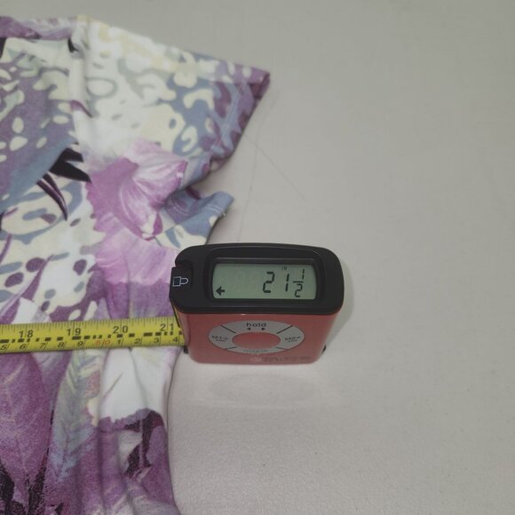 Attitudes By Renee Womens Floral Short Sleeve Dress 2XLP Purple 4037 - Picture 6 of 8